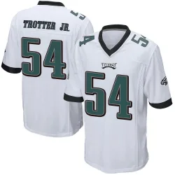 Youth Jeremiah Trotter Jr. Philadelphia Eagles No.54 Game Jersey - White