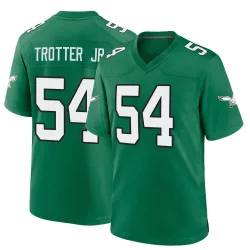 Youth Jeremiah Trotter Jr. Philadelphia Eagles No.54 Game Kelly Alternate Jersey - Green