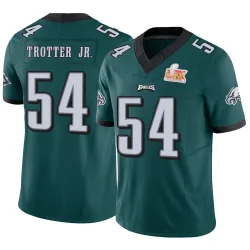 Youth Jeremiah Trotter Jr. Philadelphia Eagles No.54 Limited Vapor F.U.S.E. Super Bowl LIX Jersey - Green