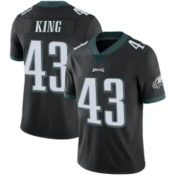Youth Johnny King Philadelphia Eagles No.43 Limited Alternate Vapor Untouchable Jersey - Black