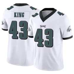 Youth Johnny King Philadelphia Eagles No.43 Limited Vapor F.U.S.E. Jersey - White