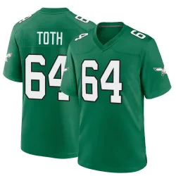 Youth Jon Toth Philadelphia Eagles No.64 Game Kelly Alternate Jersey - Green