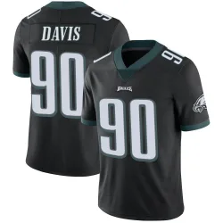 Youth Jordan Davis Philadelphia Eagles No.90 Limited Alternate Vapor Untouchable Jersey - Black