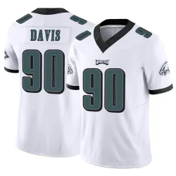 Youth Jordan Davis Philadelphia Eagles No.90 Limited Vapor F.U.S.E. Jersey - White
