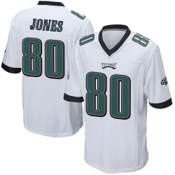Youth Julio Jones Philadelphia Eagles No.80 Game Jersey - White