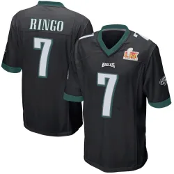 Youth Kelee Ringo Philadelphia Eagles No.7 Game Alternate Super Bowl LIX Jersey - Black