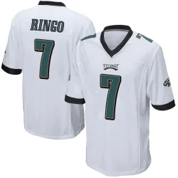 Youth Kelee Ringo Philadelphia Eagles No.7 Game Jersey - White