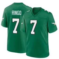 Youth Kelee Ringo Philadelphia Eagles No.7 Game Kelly Alternate Jersey - Green