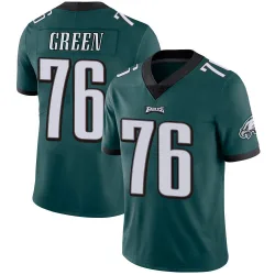 Youth Kenyon Green Philadelphia Eagles No.76 Limited Midnight Team Color Vapor Untouchable Jersey - Green