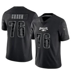 Youth Kenyon Green Philadelphia Eagles No.76 Limited Reflective Jersey - Black