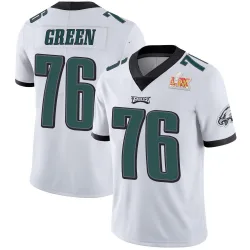 Youth Kenyon Green Philadelphia Eagles No.76 Limited Vapor Untouchable Super Bowl LIX Jersey - White
