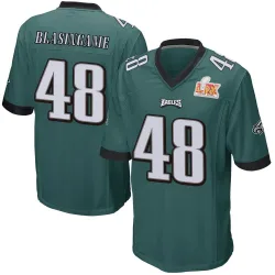 Youth Khari Blasingame Philadelphia Eagles No.48 Game Team Color Super Bowl LIX Jersey - Green