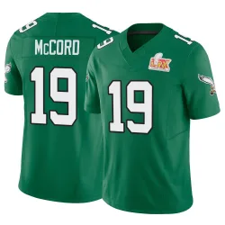 Youth Kyle McCord Philadelphia Eagles No.19 Limited Kelly Alternate Vapor F.U.S.E. Super Bowl LIX Jersey - Green