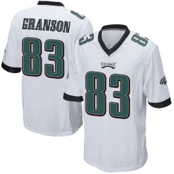 Youth Kylen Granson Philadelphia Eagles No.83 Game Jersey - White