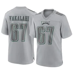 Youth Laekin Vakalahi Philadelphia Eagles No.67 Game Atmosphere Fashion Jersey - Gray
