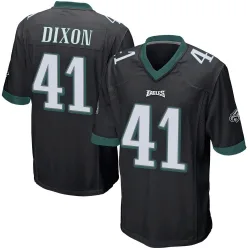 Youth Lance Dixon Philadelphia Eagles No.41 Game Alternate Jersey - Black