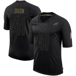 Youth Lance Dixon Philadelphia Eagles No.41 Limited 2020 Salute To Service Jersey - Black