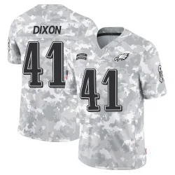 Youth Lance Dixon Philadelphia Eagles No.41 Limited 2024 Salute to Service Jersey - Arctic Camo