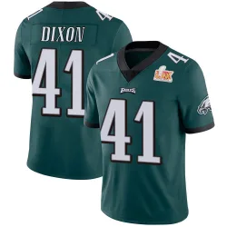 Youth Lance Dixon Philadelphia Eagles No.41 Limited Midnight Team Color Vapor Untouchable Super Bowl LIX Jersey - Green