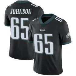 Youth Lane Johnson Philadelphia Eagles No.65 Limited Alternate Vapor Untouchable Jersey - Black