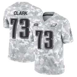 Youth Le'Raven Clark Philadelphia Eagles No.73 Limited 2024 Salute to Service Jersey - Arctic Camo