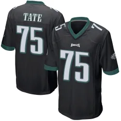 Youth Marcus Tate Philadelphia Eagles No.75 Game Alternate Jersey - Black
