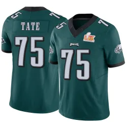 Youth Marcus Tate Philadelphia Eagles No.75 Limited Vapor F.U.S.E. Super Bowl LIX Jersey - Green