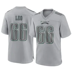 Youth Matt Leo Philadelphia Eagles No.66 Game Atmosphere Fashion Jersey - Gray