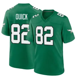 Youth Mike Quick Philadelphia Eagles No.82 Game Kelly Alternate Jersey - Green