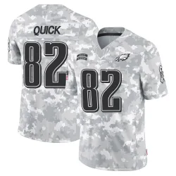 Youth Mike Quick Philadelphia Eagles No.82 Limited 2024 Salute to Service Jersey - Arctic Camo