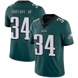 Youth Montrell Johnson Jr. Philadelphia Eagles No.34 Limited Midnight Team Color Vapor Untouchable Jersey - Green