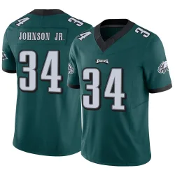 Youth Montrell Johnson Jr. Philadelphia Eagles No.34 Limited Vapor F.U.S.E. Jersey - Green