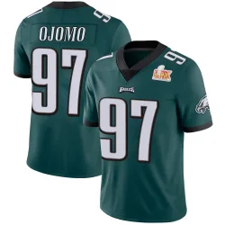 Youth Moro Ojomo Philadelphia Eagles No.97 Limited Midnight Team Color Vapor Untouchable Super Bowl LIX Jersey - Green