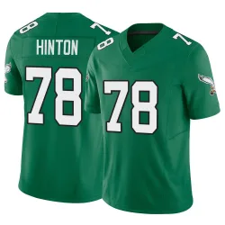 Youth Myles Hinton Philadelphia Eagles No.78 Limited Kelly Alternate Vapor F.U.S.E. Jersey - Green