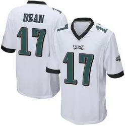 Youth Nakobe Dean Philadelphia Eagles No.17 Game Jersey - White