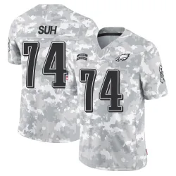 Youth Ndamukong Suh Philadelphia Eagles No.74 Limited 2024 Salute to Service Jersey - Arctic Camo