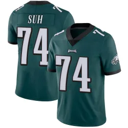 Youth Ndamukong Suh Philadelphia Eagles No.74 Limited Midnight Team Color Vapor Untouchable Jersey - Green