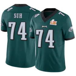 Youth Ndamukong Suh Philadelphia Eagles No.74 Limited Vapor F.U.S.E. Super Bowl LIX Jersey - Green