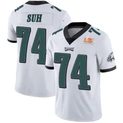 Youth Ndamukong Suh Philadelphia Eagles No.74 Limited Vapor Untouchable Super Bowl LIX Jersey - White