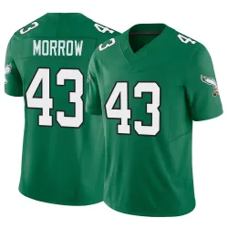 Youth Nicholas Morrow Philadelphia Eagles No.43 Limited Kelly Alternate Vapor F.U.S.E. Jersey - Green