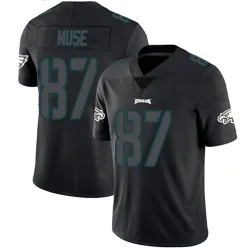 Youth Nick Muse Philadelphia Eagles No.87 Limited Jersey - Black Impact