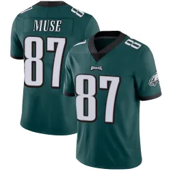 Youth Nick Muse Philadelphia Eagles No.87 Limited Midnight Team Color Vapor Untouchable Jersey - Green