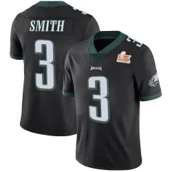 Youth Nolan Smith Jr. Philadelphia Eagles No.3 Limited Alternate Vapor Untouchable Super Bowl LIX Jersey - Black