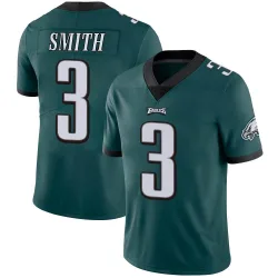 Youth Nolan Smith Jr. Philadelphia Eagles No.3 Limited Midnight Team Color Vapor Untouchable Jersey - Green