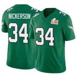 Youth Parry Nickerson Philadelphia Eagles No.34 Limited Kelly Alternate Vapor F.U.S.E. Super Bowl LIX Jersey - Green