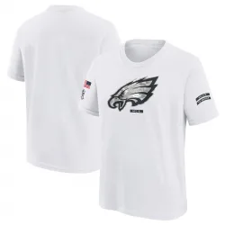 Youth Philadelphia Eagles No. 2024 Salute To Service T-Shirt - White