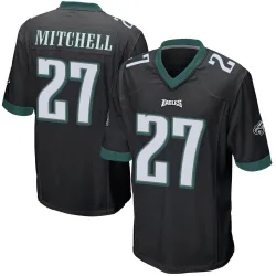 Youth Quinyon Mitchell Philadelphia Eagles No.27 Game Alternate Jersey - Black