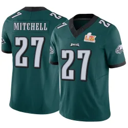 Youth Quinyon Mitchell Philadelphia Eagles No.27 Limited Vapor F.U.S.E. Super Bowl LIX Jersey - Green