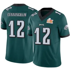 Youth Randall Cunningham Philadelphia Eagles No.12 Limited Vapor F.U.S.E. Super Bowl LIX Jersey - Green