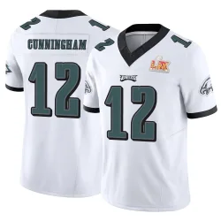 Youth Randall Cunningham Philadelphia Eagles No.12 Limited Vapor F.U.S.E. Super Bowl LIX Jersey - White